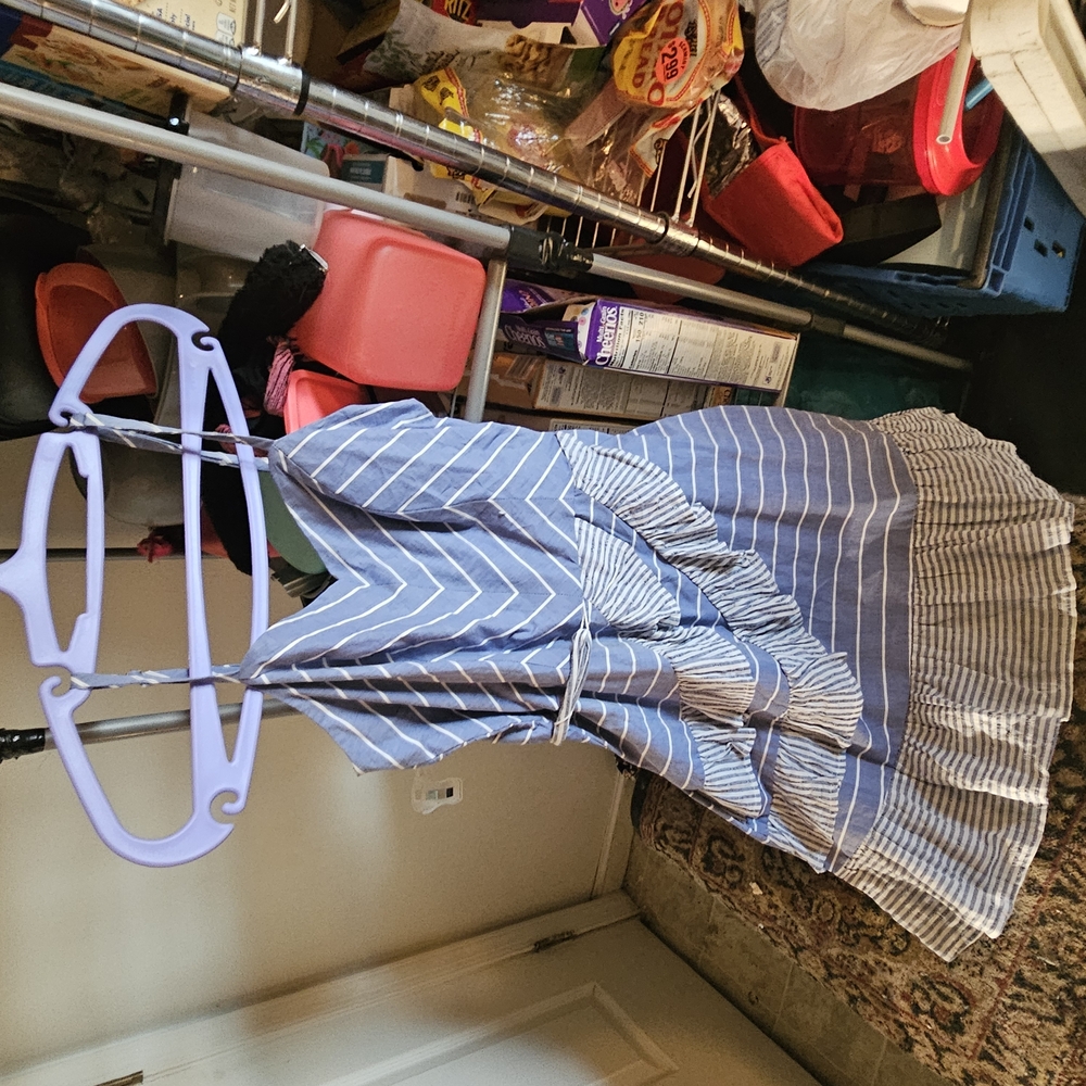 Striped Blue Kids Dress